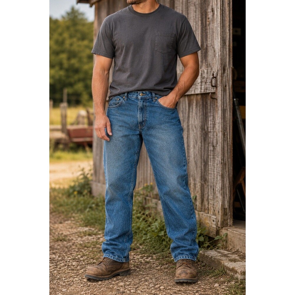 Carhartt B18 DST Traditional Fit Tapered Leg Jeans Men's 40x30 Workwear
